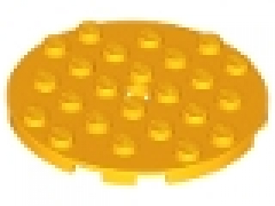 Rundplatte 11213 hellorange 6 x 6 x 0,33, neu