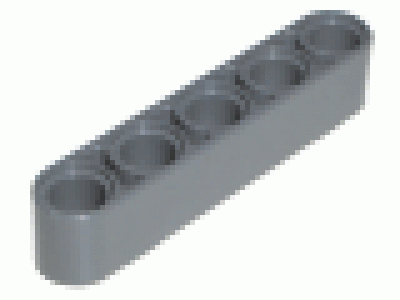 Lego Liftarm  1x5 altes hellgrau