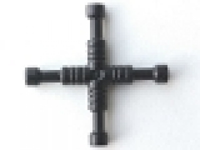 Minifigure, Utensil Tool 4-Way Lug Wrench, 11402d dunkelgrün