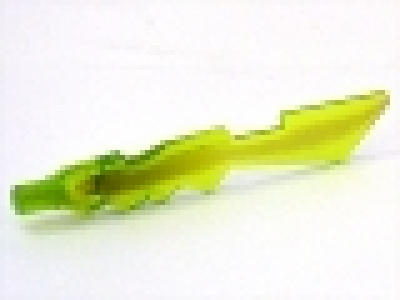 Minifigure, Weapon Sword, Jagged Edges with Marbled Trans-Brown Pattern