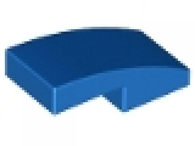 Slope, Curved 2 x 1 No Studs, neu , blau