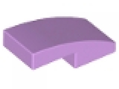 Slope, Curved 2 x 1 No Studs,  lavender