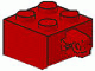 Lego Gelenkstein (Vater) 2x2x1 rot