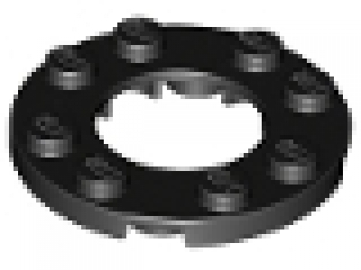 Rundplatte schwarz 4 x 4 x 0,33 neu