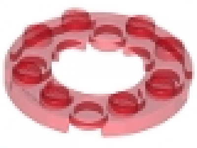 Rundplatte tr rot 4 x 4 x 0,33 neu