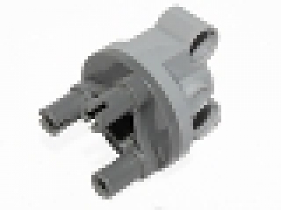 Part 11950c01 Technic, Steering Axle with 2 Pin Holes, Complete Assembly with Dark Bluish Gray neu