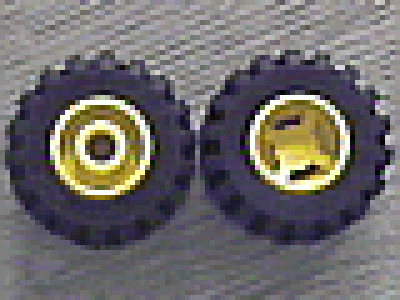 Rad mit Felge gelb 11.5 x 12 mm, 6014ac01
