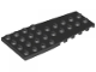 Flügelplatte 4x9 schwarz 14181, neu