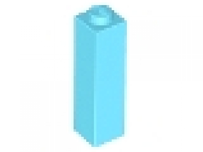LEGO Säulenstein 1 x 1 x 3 mittelazure 14716