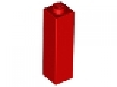 LEGO Säulenstein 1 x 1 x 3 rot 14716