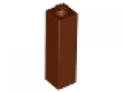 LEGO Säulenstein 1 x 1 x 3 rotbraun 14716