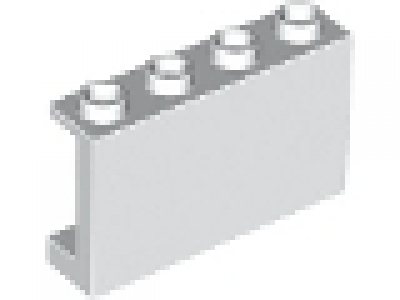 Panele 1 x 4 x 2 weiß, 14718