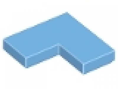Lego Fliesen 2 x 2 corner 14719, mittelblau