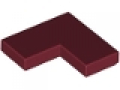 Lego Fliesen 2 x 2 corner 14719, dunkelrot