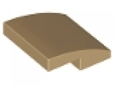 Slope, Curved 2 x 2 dunkeltan, 15068