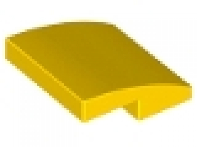 Slope, Curved 2 x 2 gelb, 15068