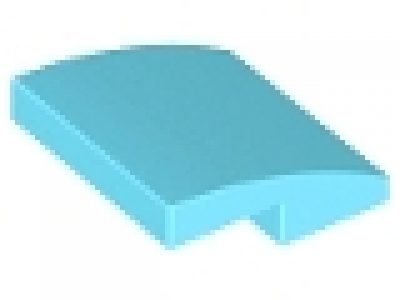 Slope curved 2 x 2 mittelazure