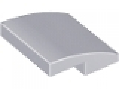 Slope, Curved 2 x 2 neues hellgrau, 15068