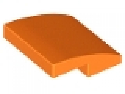 Slope, Curved 2 x 2 orange, 15068