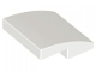 Slope, Curved 2 x 2 weiß, 15068