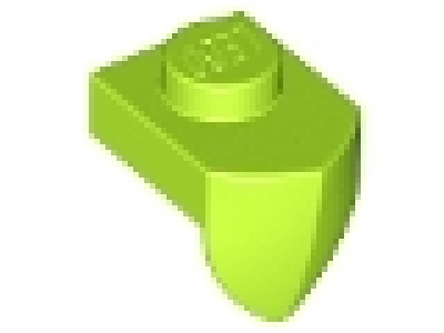 Plate, Modified 1 x 1 with Tooth Vertical lime , neu