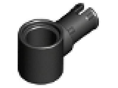 Technic, Pin with Friction Ridges and Pin Hole, schwarz neu