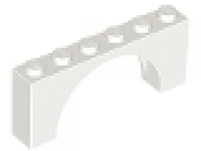 Bogen 1x6x2 weiß, neu
