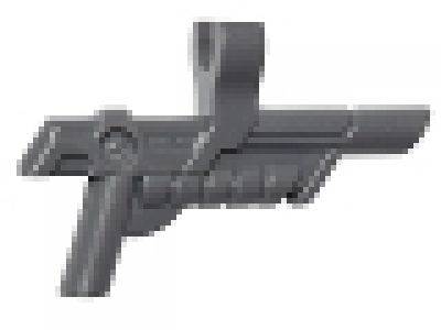 Minifigure, Weapon Gun, Blaster with Clip, neues dunkelgrau