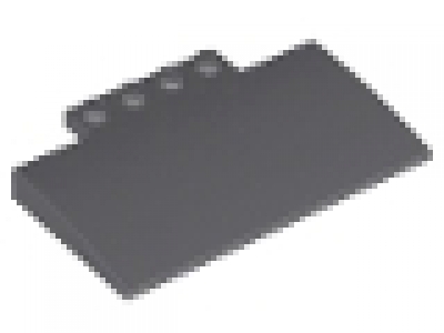 Slope, Curved 5 x 8 x 2/3 with 4 Studs, 15625
