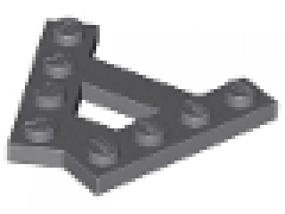 Wedge, Plate A-Shape with 2 Rows of 4 Studs neues dunkelgrau, neu