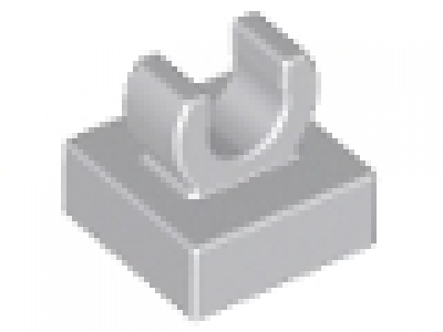 Lego Fliese 1 x 1 mit Clip neues hellgrau 15712