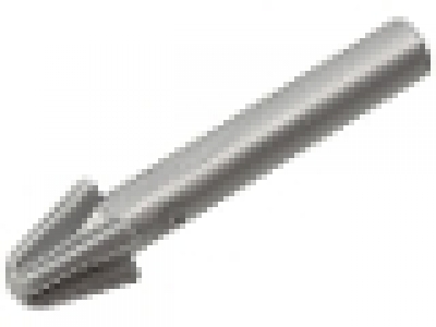 Minifigure, Weapon Harpoon, Smooth Shaft, flat silver