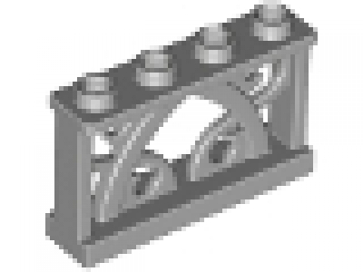 Zaun 1x4x2 neues hellgrau, 19121