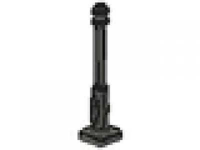 Support 2 x 2 x 7 Lamp Post, 6 Base Flutes 2039, altes dunkelgrau