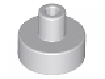 Rundfliese 1 x 1 with Bar and Pin Holder 20482, neues hellgrau