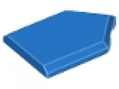 Lego Fliesen 2 x 3 mit Spitze blau, 22385