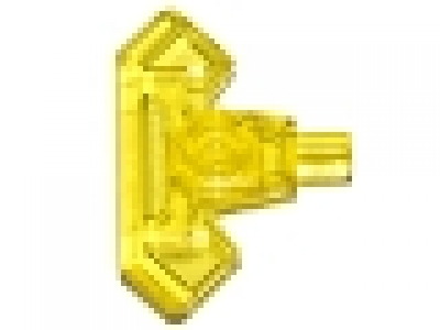 Minifigure, Weapon Axe Head with Bar, tr gelb