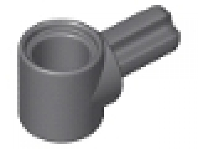 Technic, Axle and Pin Connector Hub with 1 Axle, neues dunkelgrau, neu