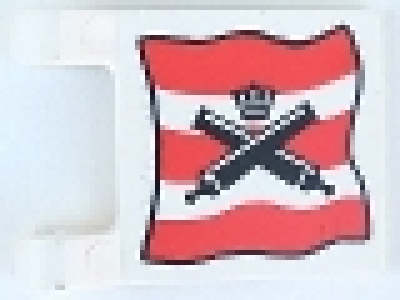 Flagge 2335pb002 weiß 2 x 2 Kanonen