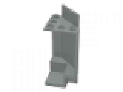 Eckelement 3x3 altes hellgrau 2345