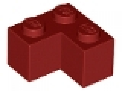 Winkelstein 2 x 2 Corner dunkelrot 2357