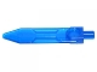 Minifigure, Weapon Sword, Blade with Bar, tr dunkelblau