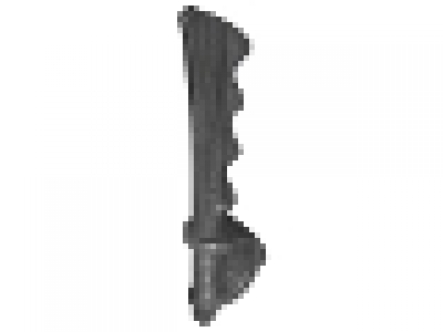 Minifigure, Weapon Sword, Cutlass Serrated with Skull Hand Guard, pearl dunkelgrau