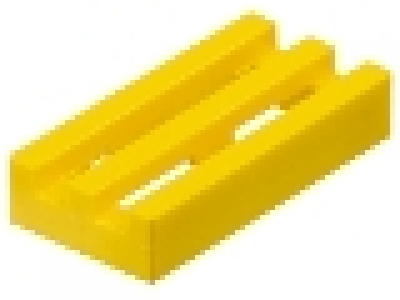 Gitterfliese 1 x 2 gelb 2412a