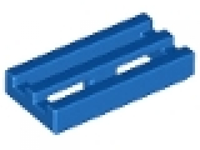 Gitterfliese 1 x 2 blau  2412b neu, m.R