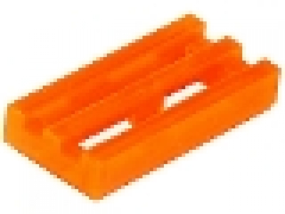 Gitterfliese 1 x 2 tr neon orange 2412b