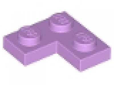 Winkelplatte ( Corner) 2 x 2 x 0,33 lavender, 2420