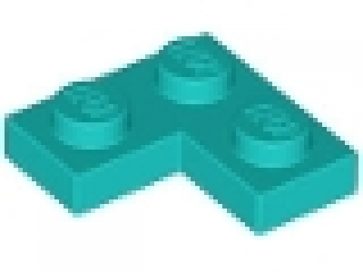 Winkelplatte ( Corner) 2 x 2 x 0,33 türkis 2420