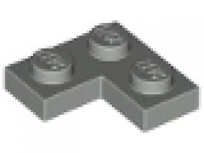 Winkelplatte ( Corner) 2 x 2 x 0,33 altes hellgrau 2420