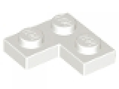 Winkelplatte ( Corner) 2 x 2 x 0,33  weiß 2420